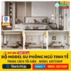 Thư viện download modle sketchup phòng ngủ Tinh tế, phong cách Tối giản