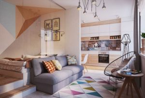 Giải pháp thiết kế nội thất căn hộ 40m2 đẹp