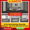 Dowload Bộ file Model SketchUp Phòng Ngủ (Bedroom) – Cảm Hứng Wabi Sabi Tĩnh Lặng