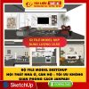 Dowload Bộ file Model SketchUp nội thất Nhà Ở, Căn Hộ – Tối ưu không gian phong cách Japandi